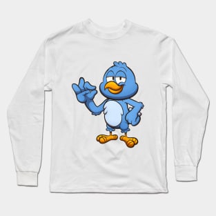 Perfect Blue Bird Long Sleeve T-Shirt